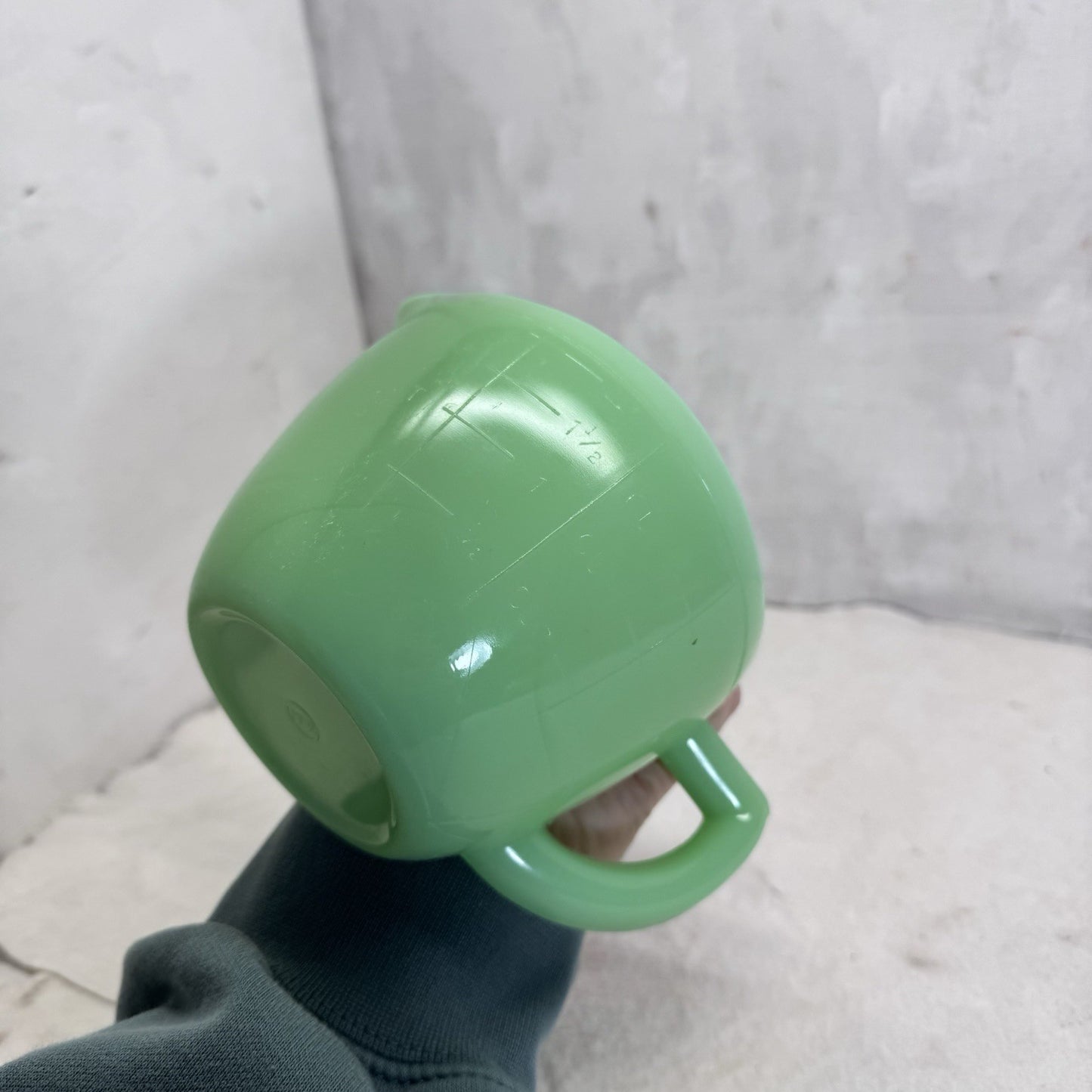 McKee Jadeite Green Measuring Glass Cup Vintage Glows