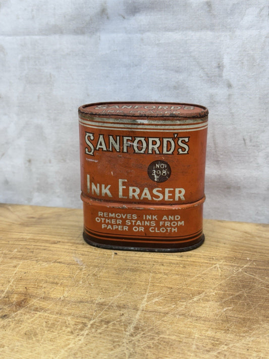 Sanford’s Ink Eraser No. 298 Tin Antique #1448
