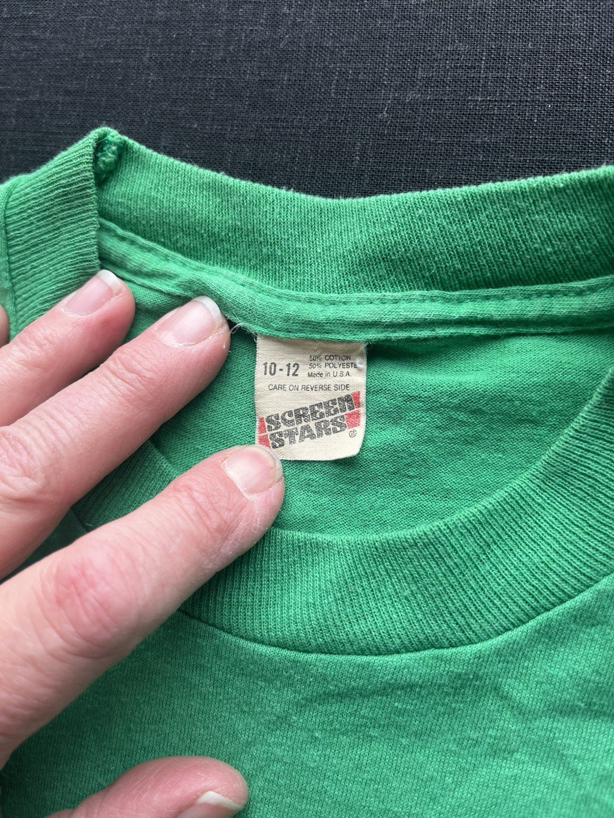 1980s YOUTH Green Oakfield Tshirt