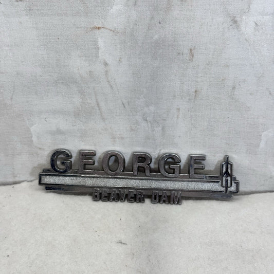 George Vehicle Emblem Beaver Dam Wisconsin Vintage 
