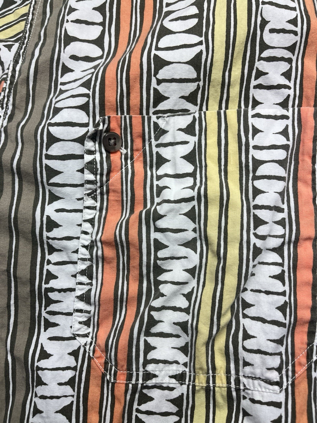 1980s Women’s Striped Cotton S Sleeve Top