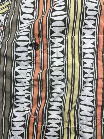 1980s Women’s Striped Cotton S Sleeve Top