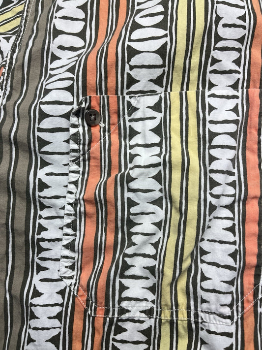 1980s Women’s Striped Cotton S Sleeve Top