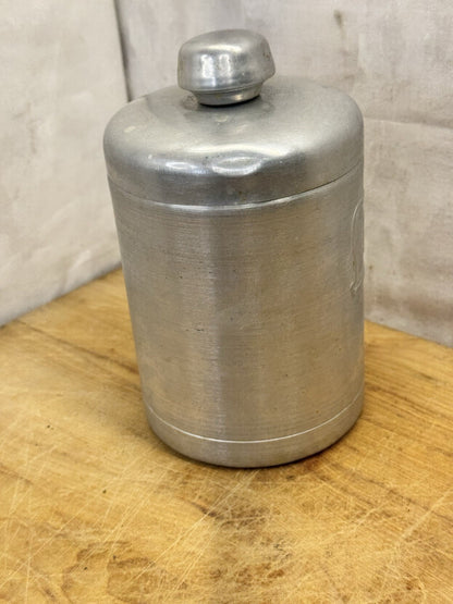Aluminum Tea Canister Hostessware Vtg #1361