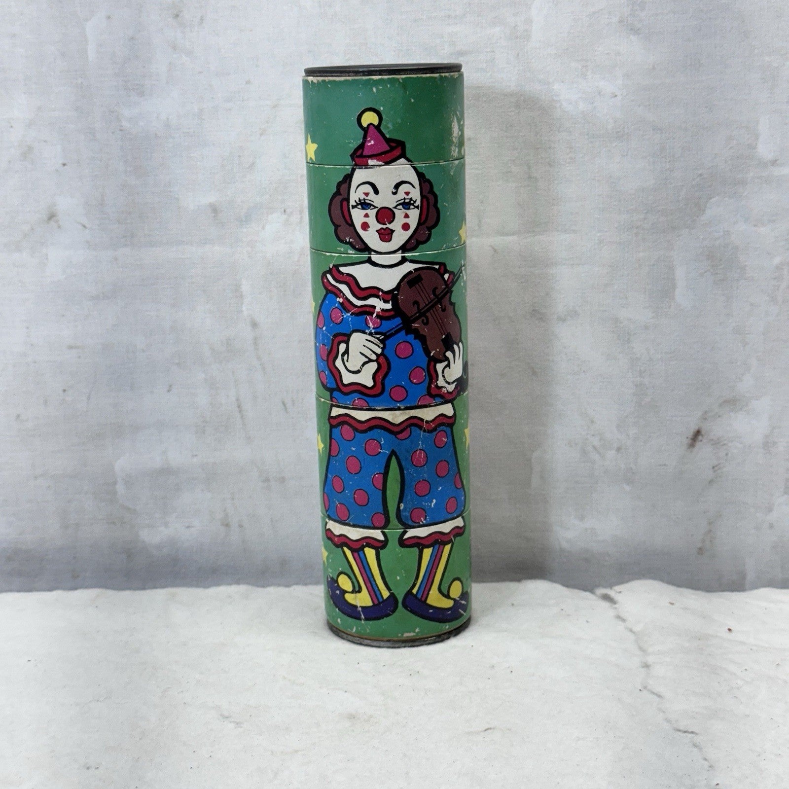 Ikecho Japan Toy Clown Kaleidoscope Vintage