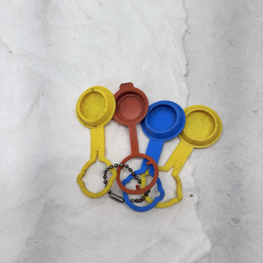 Waupun West Main Bldg Center Plastic Top Bottle Savers Vintage