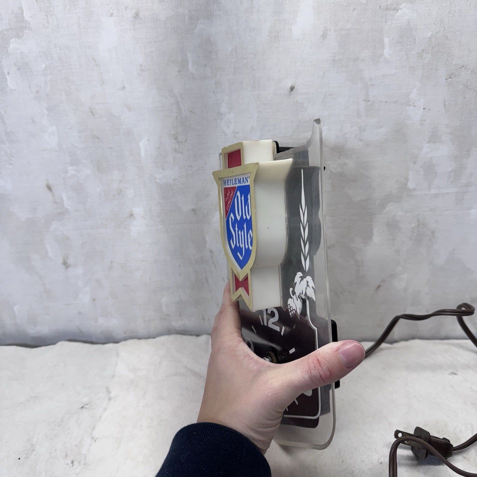 Heilemans Old Style Working Beer Sign Vintage