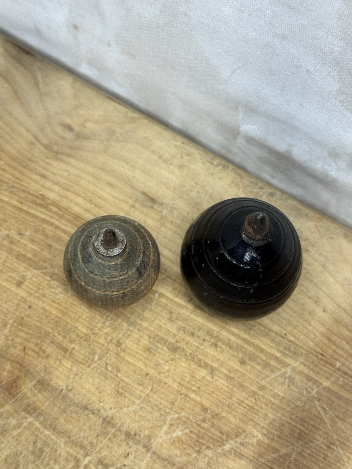Wooden Antique Spin Tops #1616