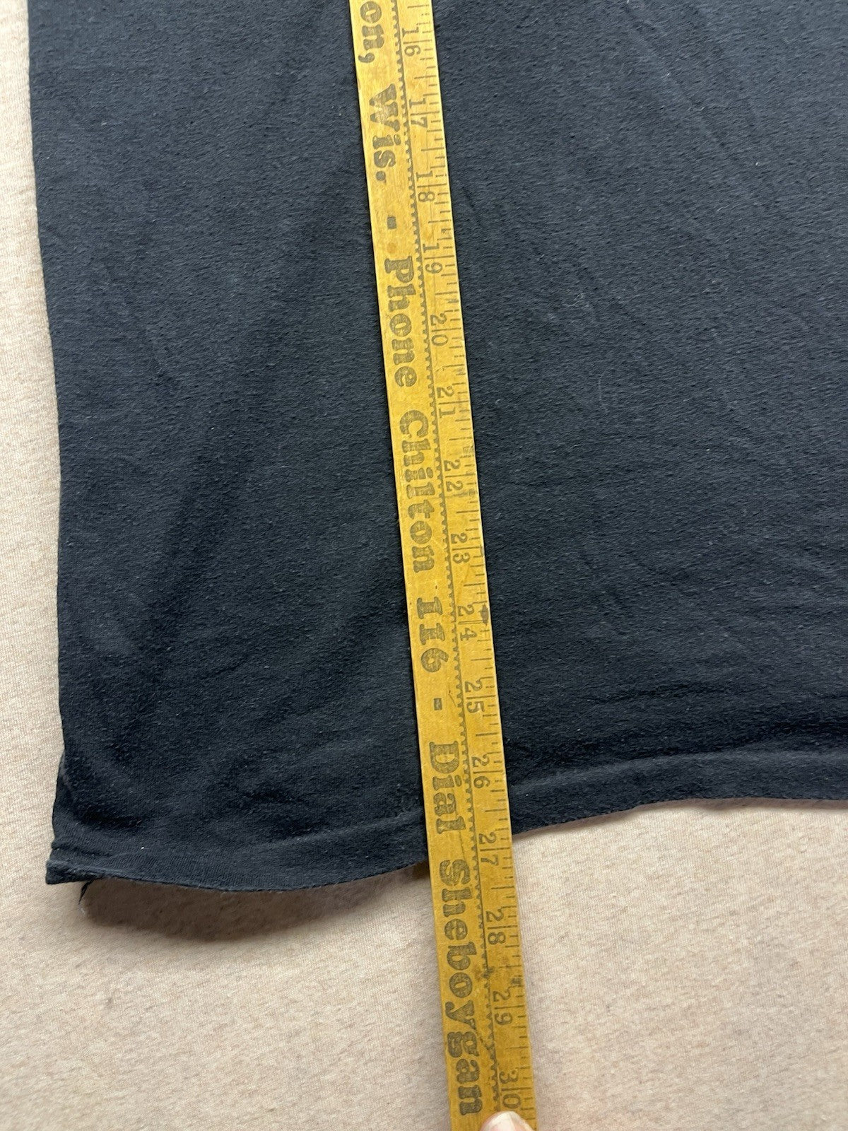 1980s Unisex Black Knit Escort Tshirt