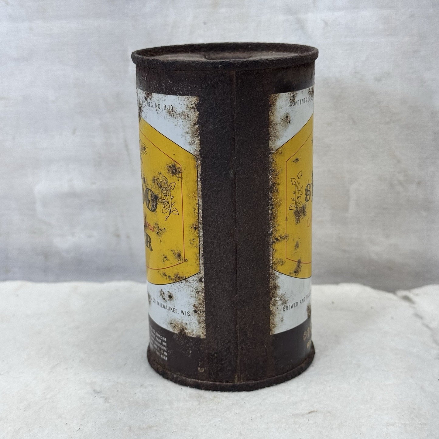 1000 Natural Process Beer Can Empty Vintage Rustic