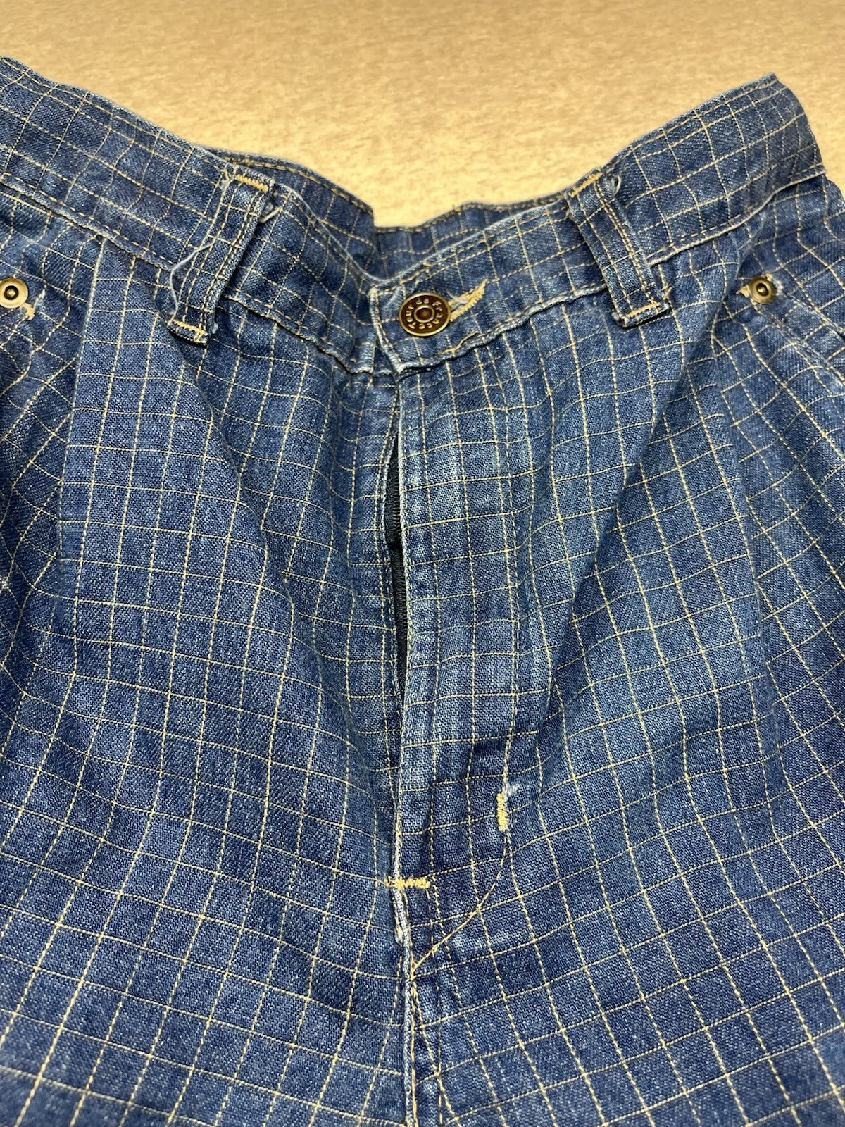 1980s Women’s Tour De France Checkered Jeans