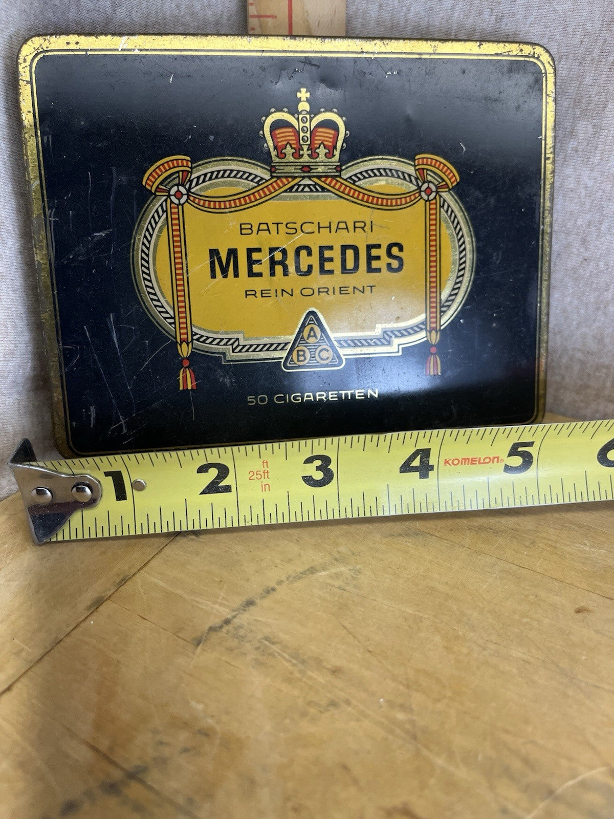 Batschari Mercedes Empty Vintage Tobacco Tin