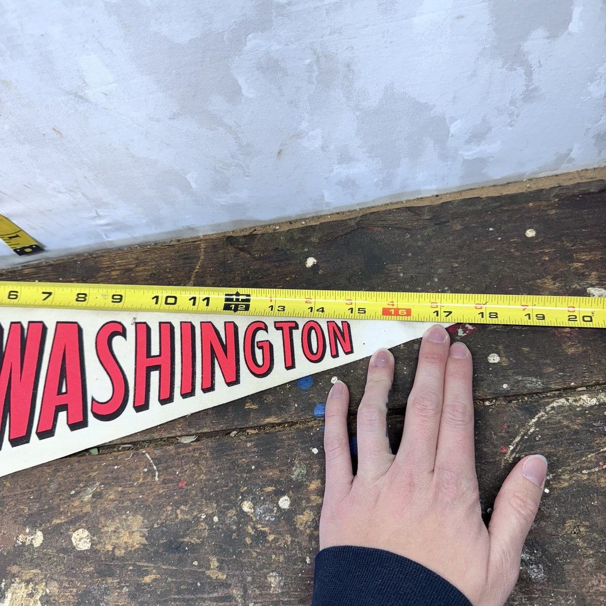 Washington Vintage Fabric Pennant Banner Flag Souvenir 