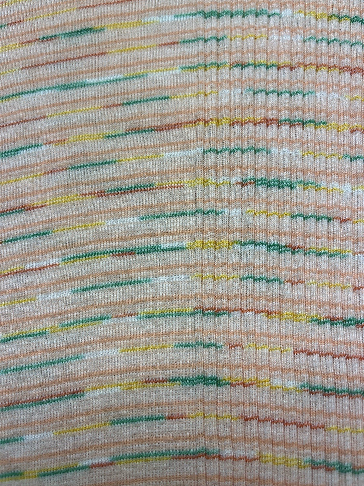 1960-70s Women’s Knit Stripe S Sleeve Top