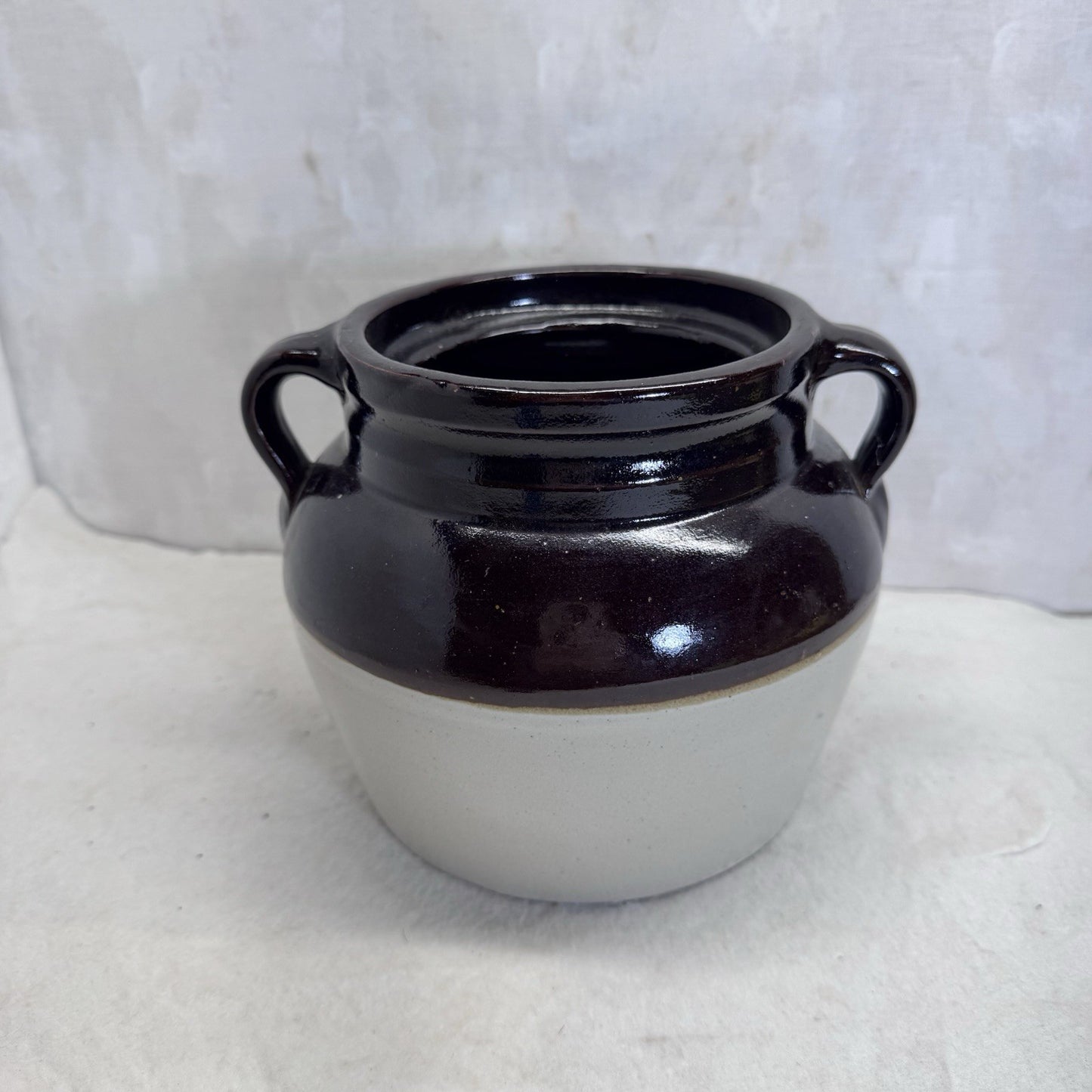 Vintage Stoneware Pot Red Wing No Lid 