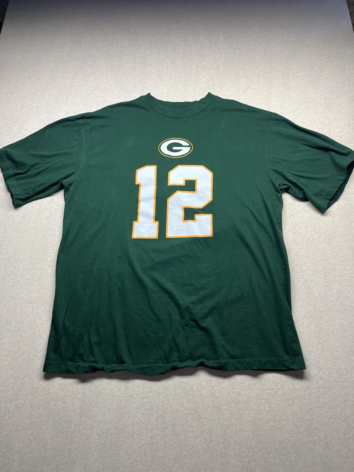 green bay packers shirt #12 Rodgers xL