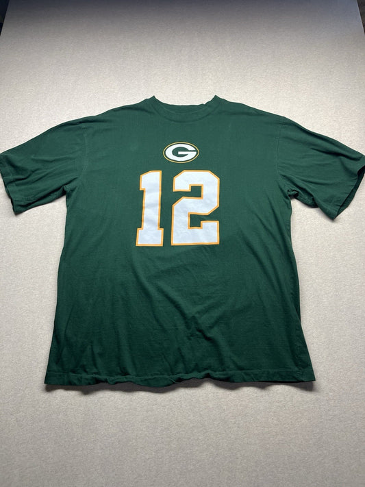 green bay packers shirt #12 Rodgers xL