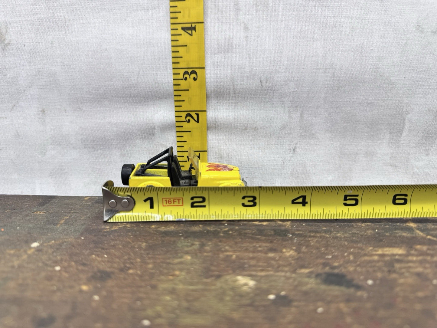 Vintage 1981 Mattel Hot Wheels Yellow CJ-7 Jeep #1235