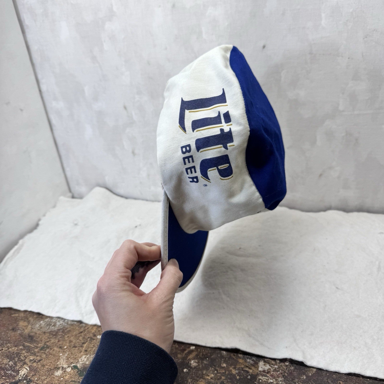 Miller Lite Painters Cap Hat Vintage 