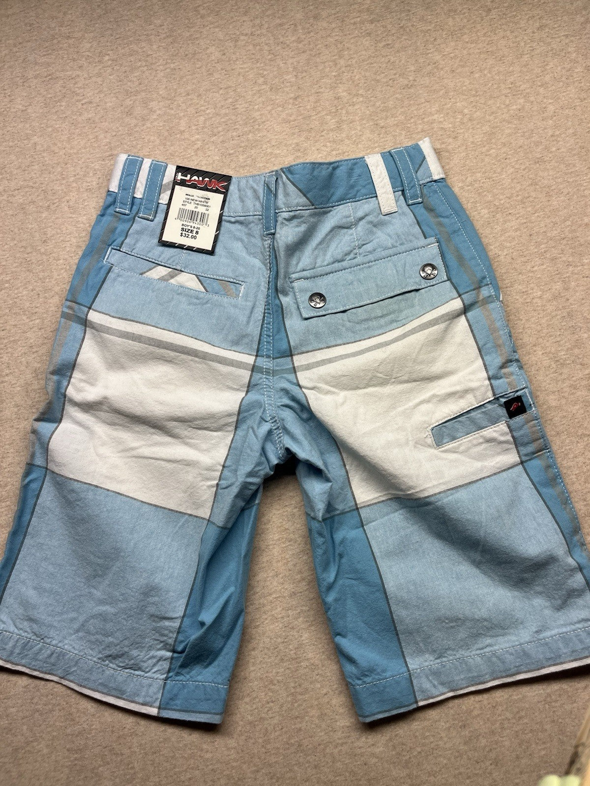 Hawk Boys Nos Shorts Size 8