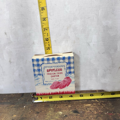 Spotless Frozen Food Carton Empty Vintage Box