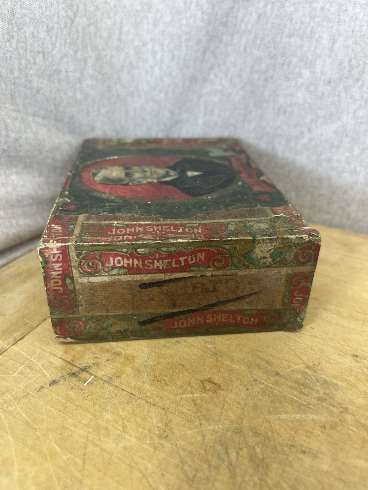 Sir John Shelton Empty Cigar Box