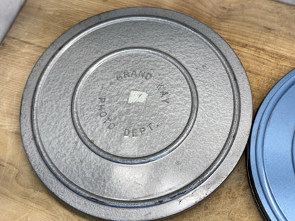 Film Reel Tins Empty Vtg