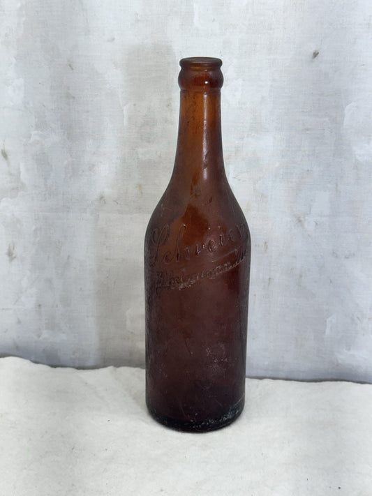 Schreier Brewery Beer Embossed Bottle Sheboygan Wisconsin