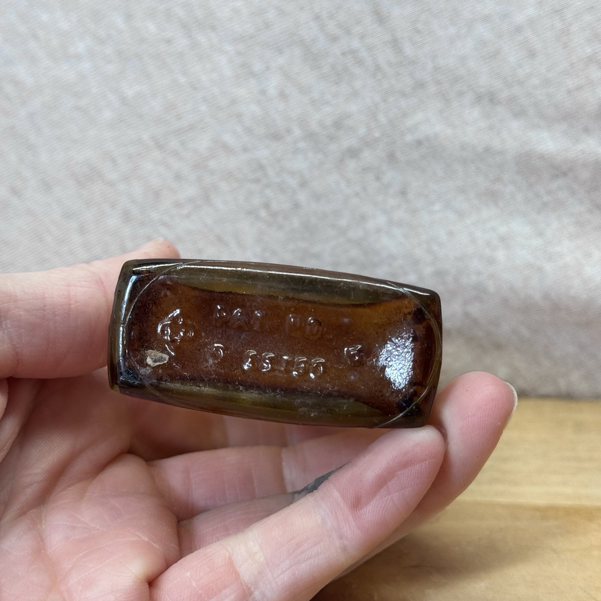 Kenmore Stainless Glass Vintage Bottle EMPTY