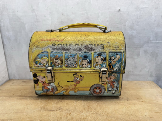 Vintage 1960s Disney's School Bus Lunchbox #S-1507