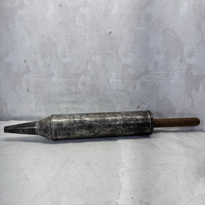 Antique Primitive Metal Wooden Sausage Stuffer 