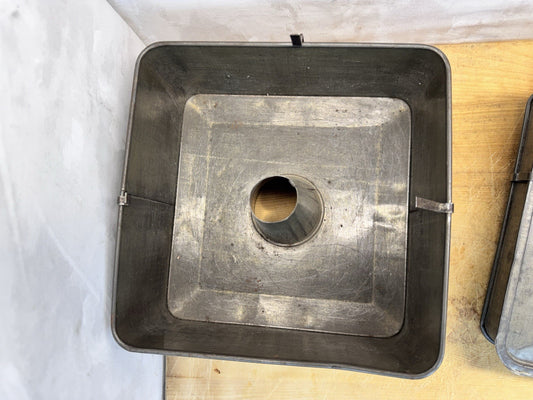 Antique Angel food Tin Mold With Lid  #1494