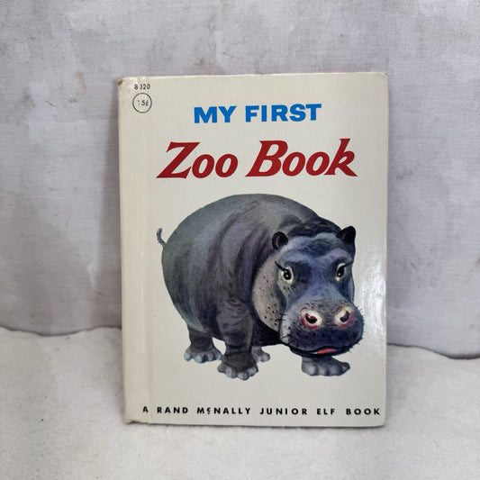 My First Zoo Book A Rand McNally Junior Elf Book Vintage Children’s Book