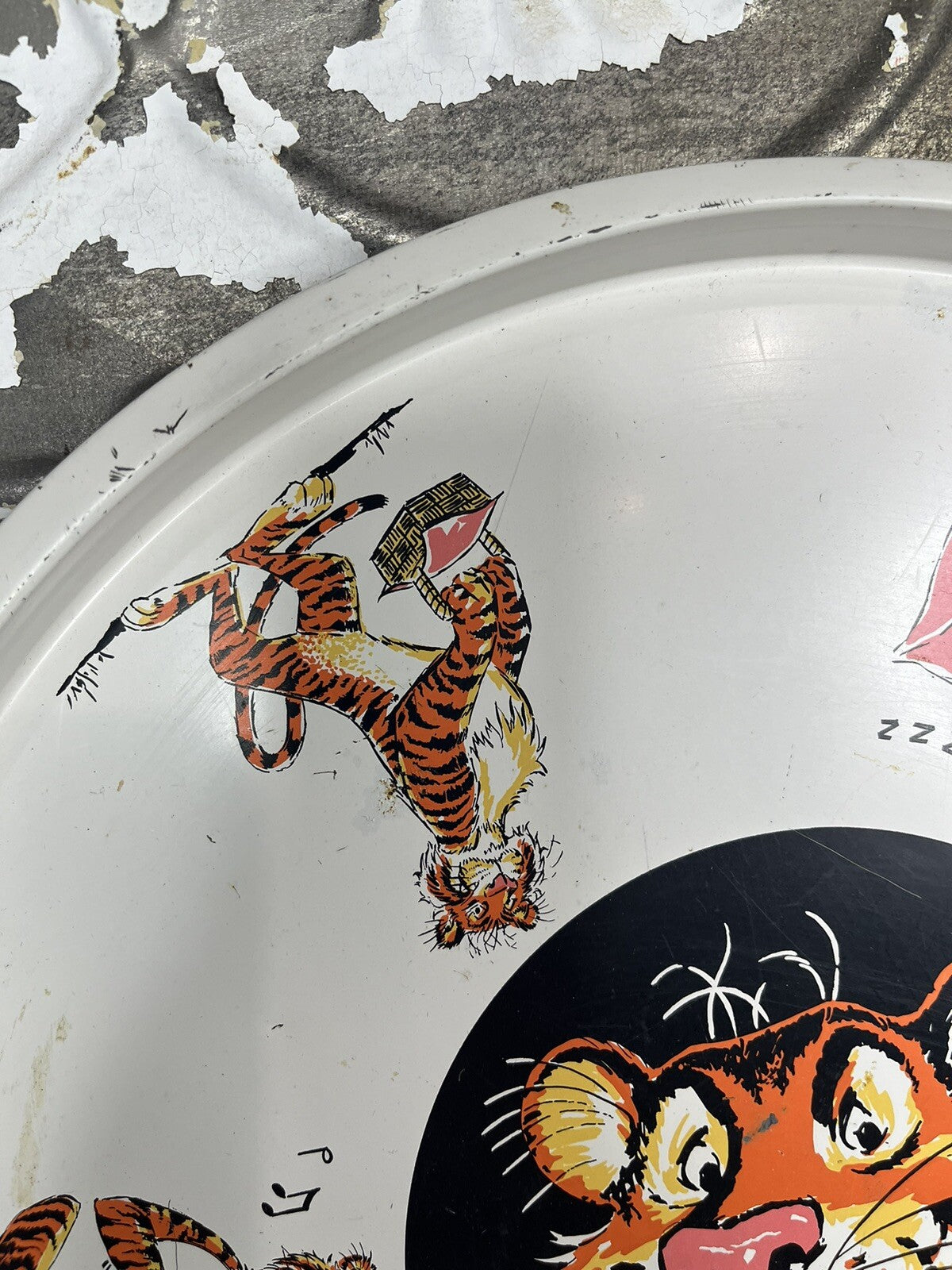 Vintage Esso Oil Tiger 13” Tray,man Cave, Collectible