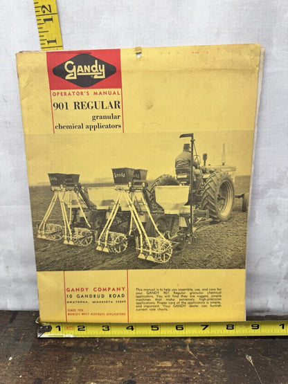 Gandy Operators Manual Vtg #1241