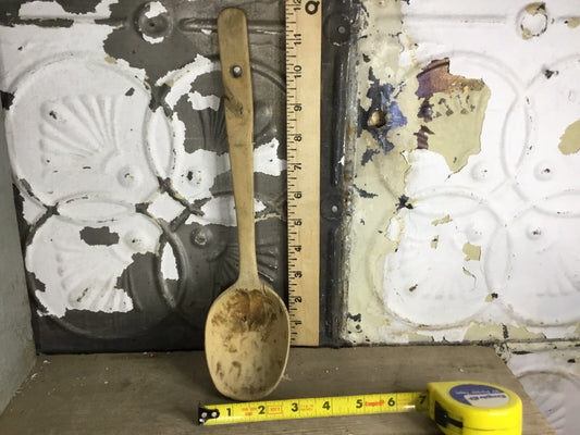 Primitive Vintage Kitchen Decor, Collectibles, Wood Spoon With Spoon Rest