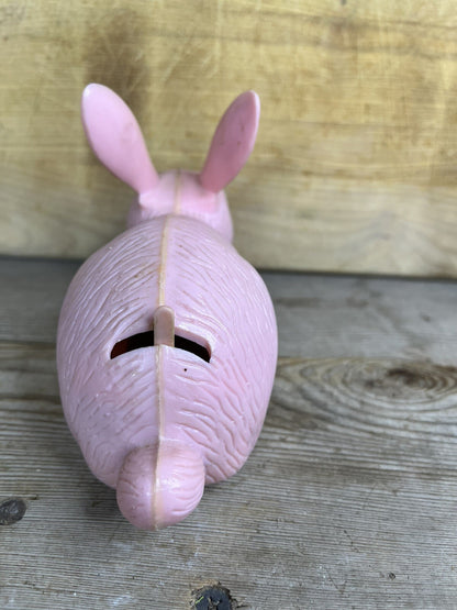 Vintage 1940s Marx Non Working Pink Bunny Collectible #1225