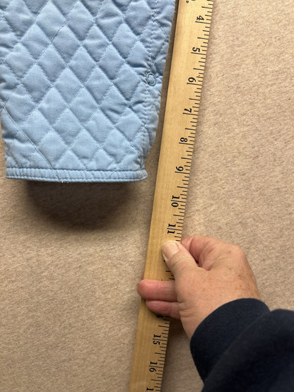 Kids Quilted Bib Overalls Train Size 18m