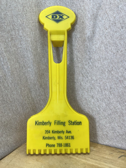 Kimberly Filling Station DX Ice Scraper Vintage 