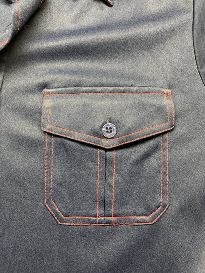 1970s Men’s Blue S Sleeve Shirt
