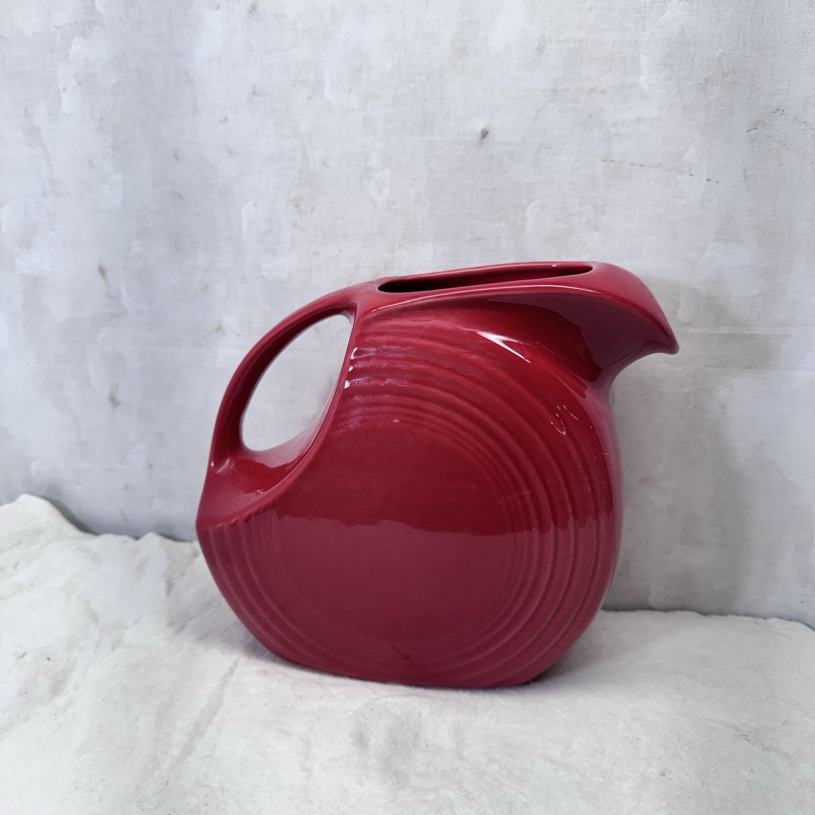 Red Fiesta Pitcher Vintage Disc