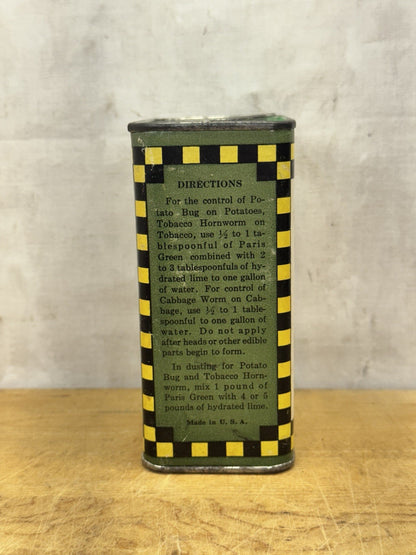 Acme Paris Green Empty  Tin #1221