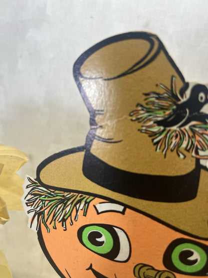 Halloween Beistle Scarecrow Cardboard Cutout