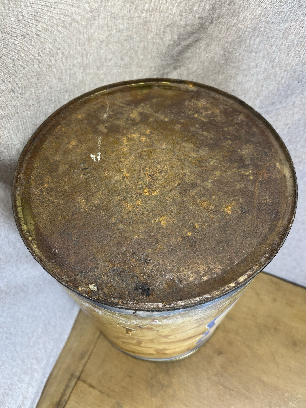 Vintage A&P Jane Parker Potato Chips Tin Canister 1 lb Copper