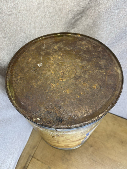 Vintage A&P Jane Parker Potato Chips Tin Canister 1 lb Copper