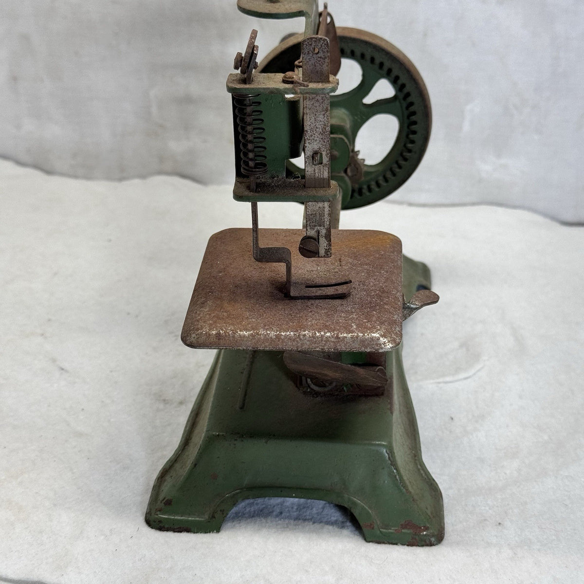 Child’s Metal Vintage Green Sewing Machine