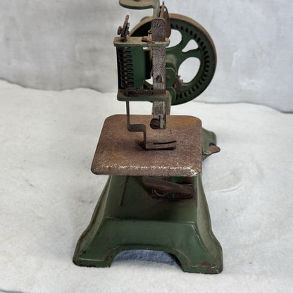 Child’s Metal Vintage Green Sewing Machine