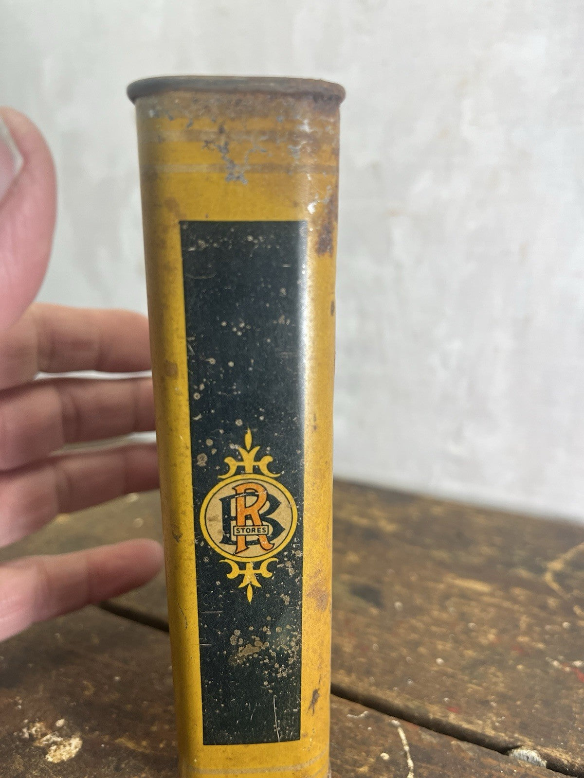 Royal Blue Stores Allspice Tin Vintage 