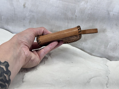 Leather Small Coin Purse Vintage #S-1821