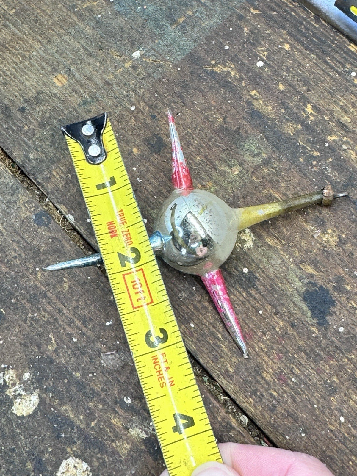 Rare Sputnik Antique Christmas Ornament  #1517